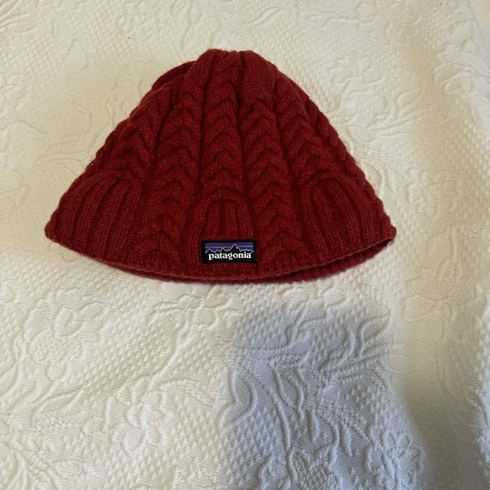 Patagonia Burnt Orange Knit Beanie